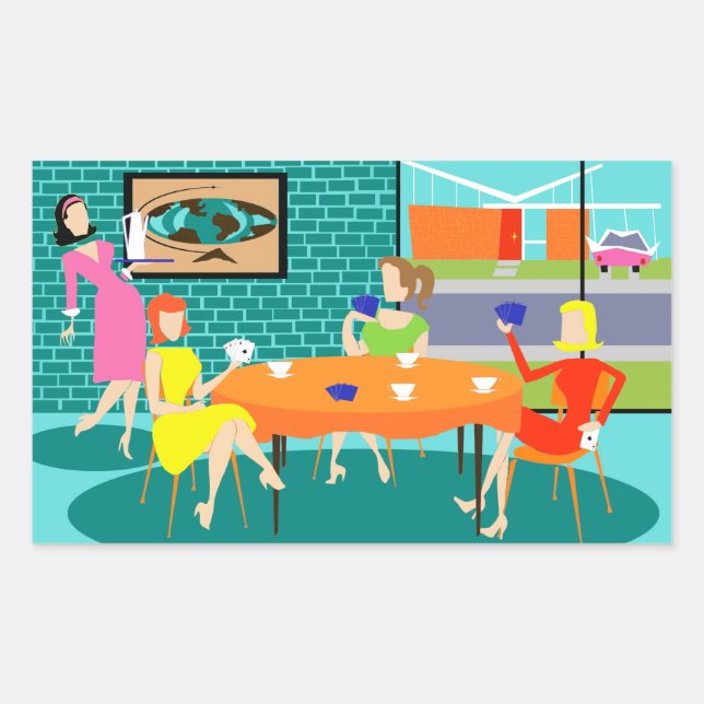 Pegatinas del juego de la tarjeta de las mujeres (Anverso)