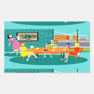 Pegatinas del juego de la tarjeta de las mujeres