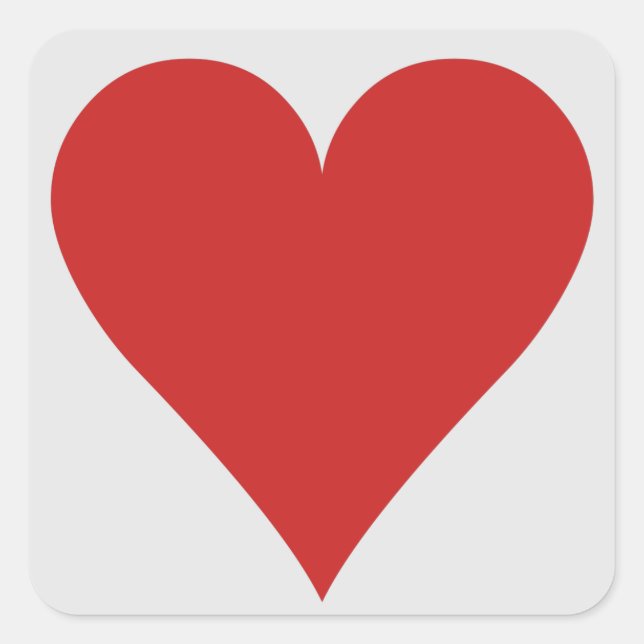 Pegatinas del jugador de tarjetas - Corazón (Anverso)