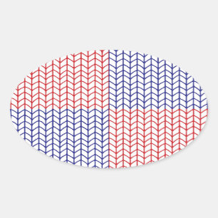 PEGATINAS del KNIT Oval de Estados Unidos