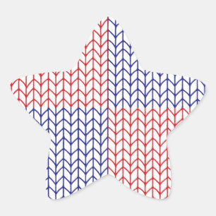 PEGATINAS del KNIT Star de los Estados Unidos