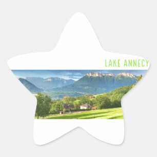 Pegatinas del lago de Annecy (estrella)