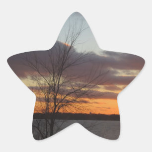 Pegatinas del Lago Sunset - Conjunto de 20