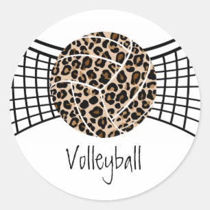 Pegatinas del leopardo de voleibol