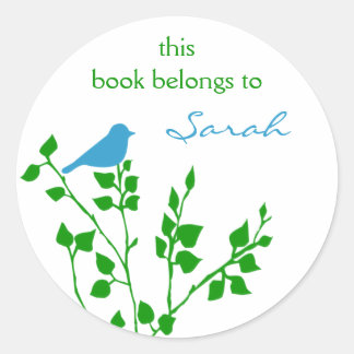 Pegatinas del Libro Verde Azul personalizado