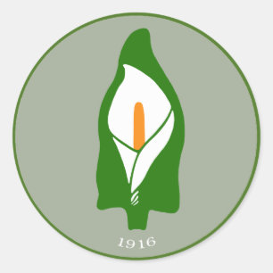 Pegatinas del lirio de pascua