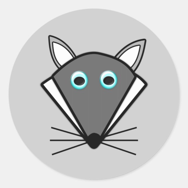 Pegatinas del Lobo de Halloween (Anverso)