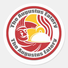 Pegatinas del logo de Augustus Eatery