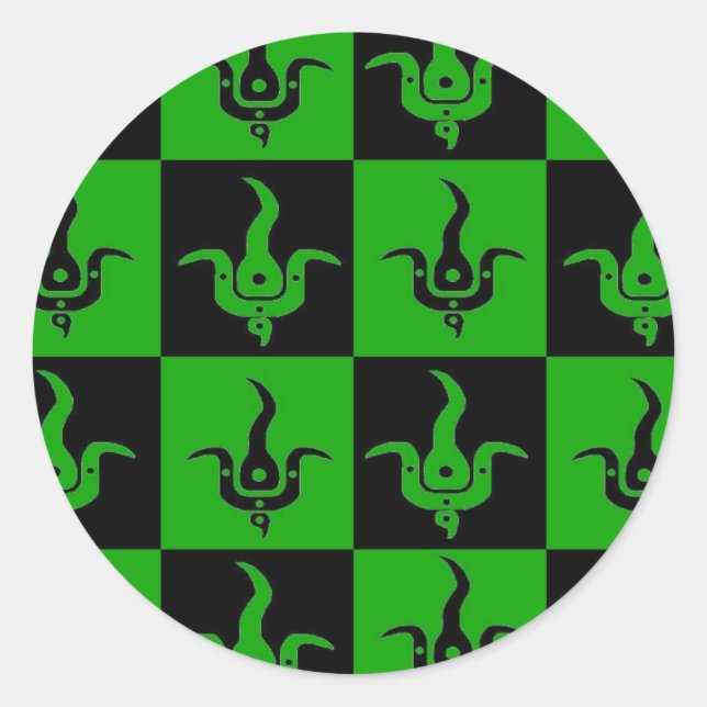 Pegatinas del logo de Bloom chequeado (Anverso)