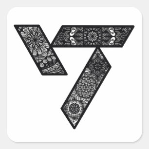 Pegatinas del logo de diecisiete