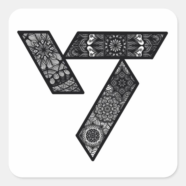 Pegatinas del logo de diecisiete (Anverso)