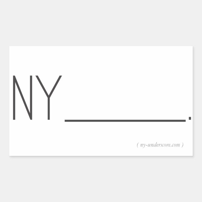 Pegatinas del logo de NY_____. (Anverso)