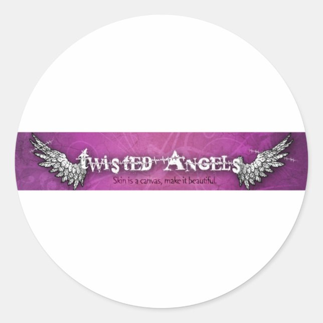 Pegatinas del logo de Twisted Angels (Anverso)