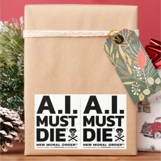 Pegatinas del logotipo de A.I. Must Die™ (fuente e