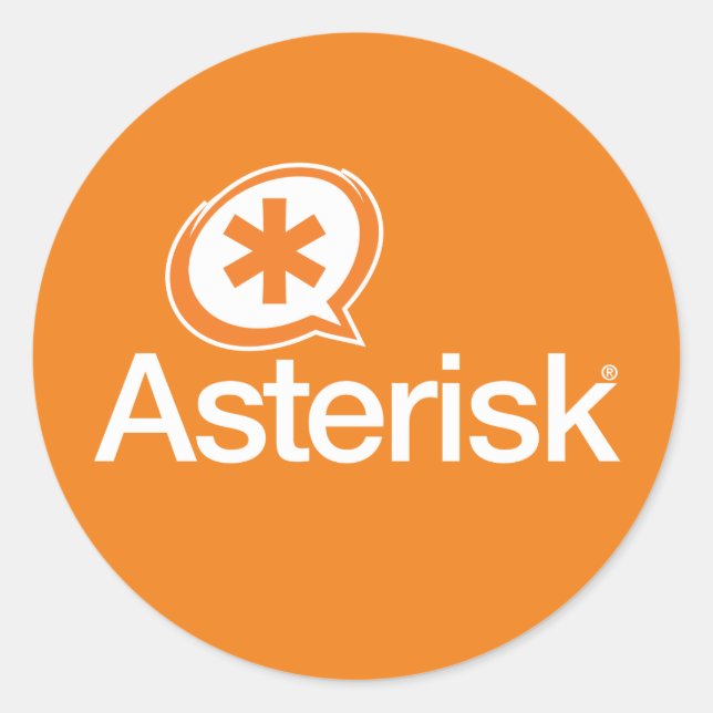 Pegatinas del logotipo de Asterisk (Anverso)