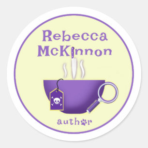 Pegatinas del logotipo de autor de Rebecca McKinno