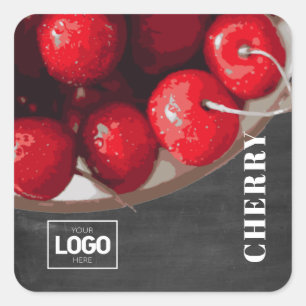 Pegatinas del logotipo de Brandy Cherry para produ