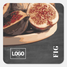 Pegatinas del logotipo de Brandy Fig para producto