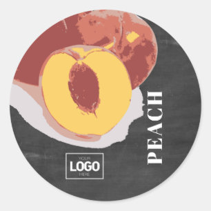 Pegatinas del logotipo de Brandy Peach para produc