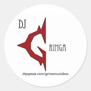 Pegatinas del logotipo de DJ Grimga