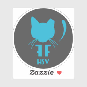 Pegatinas del logotipo de Felines Huntsville olvid