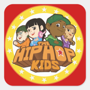 Pegatinas del logotipo de Hip Hop Kids