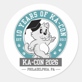 Pegatinas del logotipo de KACON 2026