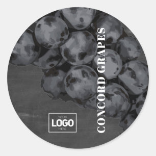 Pegatinas del logotipo de las uvas de marca de pro
