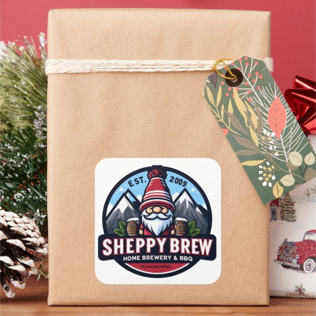 Pegatinas del logotipo de SheppyBrew (Vacaciones)