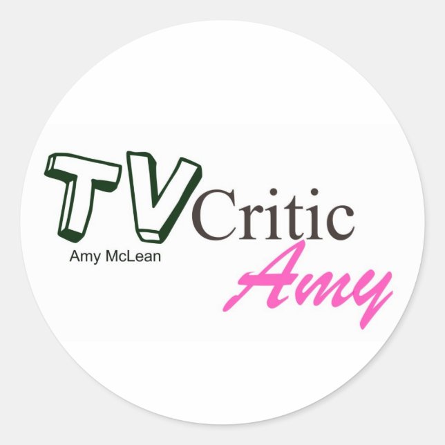 Pegatinas del logotipo de TVCriticAmy (Anverso)