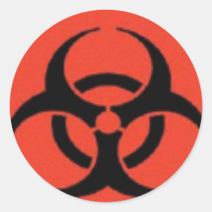 Pegatinas del logotipo del Biohazard