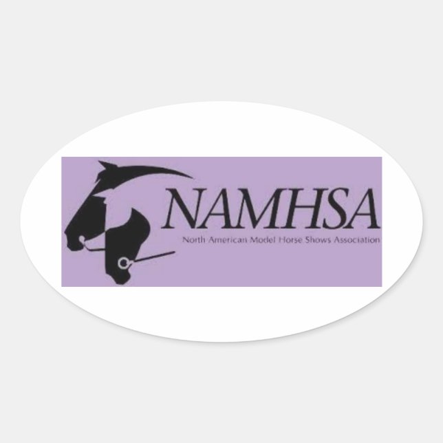 PEGATINAS del logotipo del caballo de NAMHSA (Anverso)
