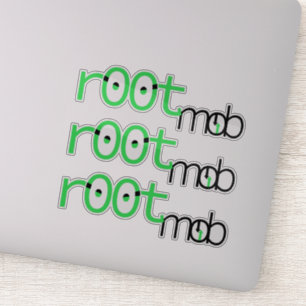 pegatinas del logotipo v2 de r00tmob