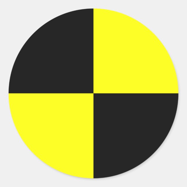 Pegatinas del maniquí de prueba de choque | negro  (Anverso)