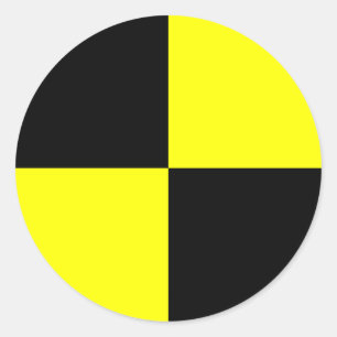 Pegatinas del maniquí de prueba de choque   negro 