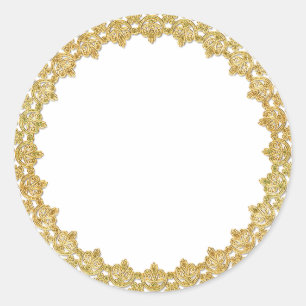 Pegatinas del marco dorado del personalizable