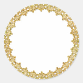 Pegatinas del marco dorado del personalizable