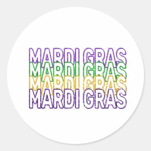 Pegatinas del Mardi Gras,