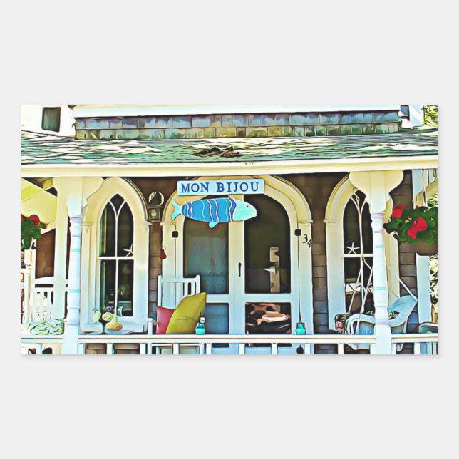 Pegatinas del Martha's Vineyard de la joya de (Anverso)