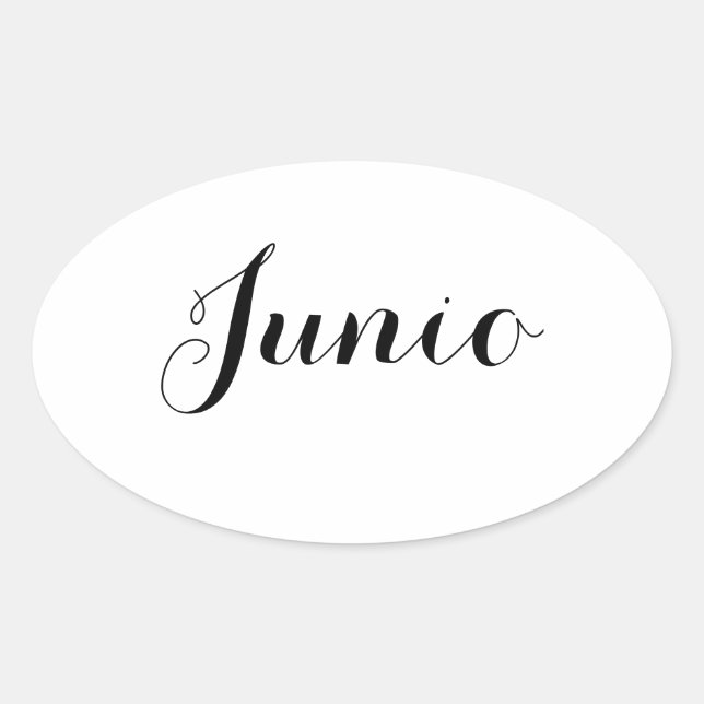 Pegatinas del mes del esperanto - Junio (junio) (Anverso)
