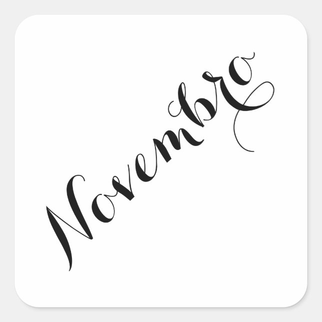 Pegatinas del mes del esperanto - Novembro (Anverso)