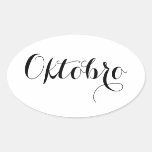 Pegatinas del mes del esperanto - Oktobro (octubre