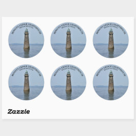 Pegatinas del Minots Ledge Lighthouse Massachusett