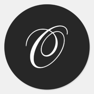 Pegatinas del monograma de O