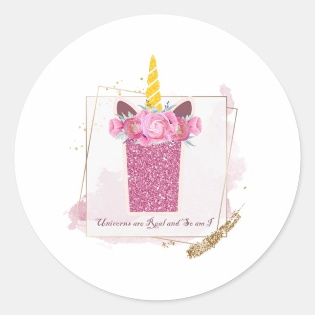 Pegatinas del Monograma I de Unicornio (Anverso)