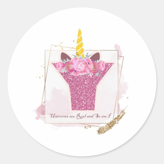 Pegatinas del Monograma Y Personalizados de Unicor (Anverso)