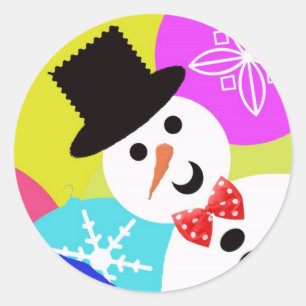 Pegatinas del muñeco de nieve