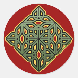 Pegatinas del navidad de Knotwork del irlandés