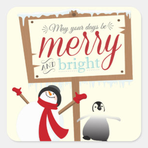 Pegatinas del navidad del muñeco de nieve y del