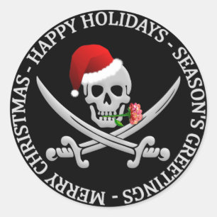 Pegatinas del navidad del pirata